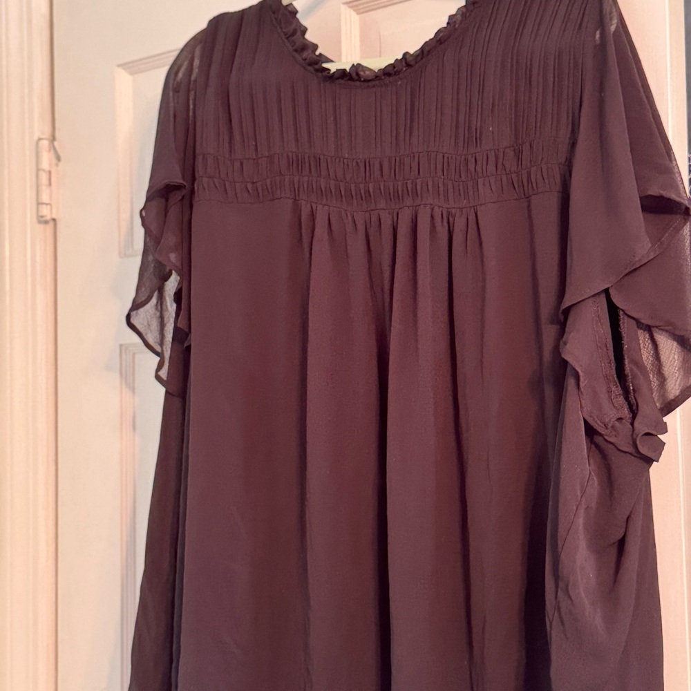 Torrid black chiffon top